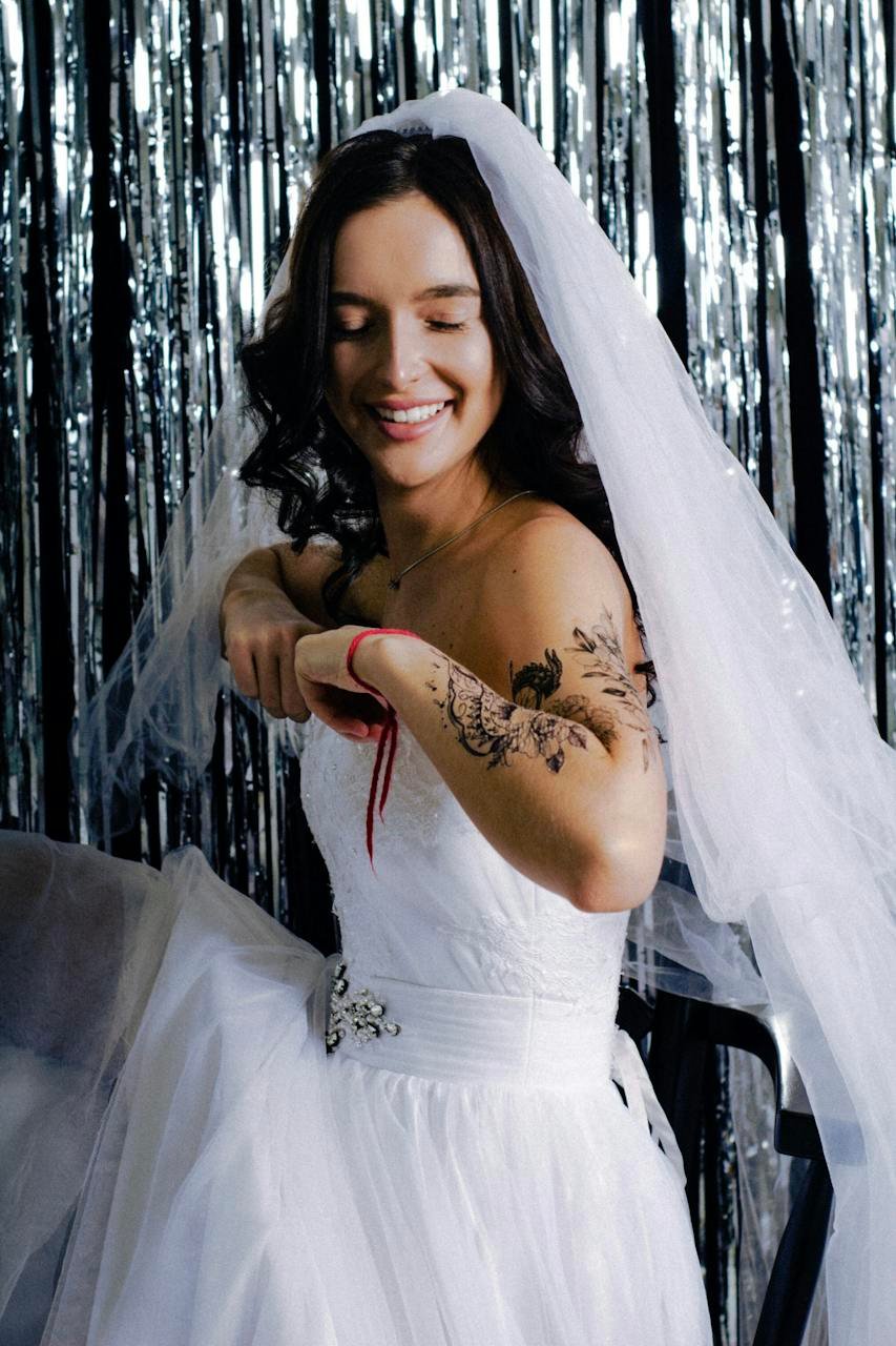 A Woman in Her Wedding Dress